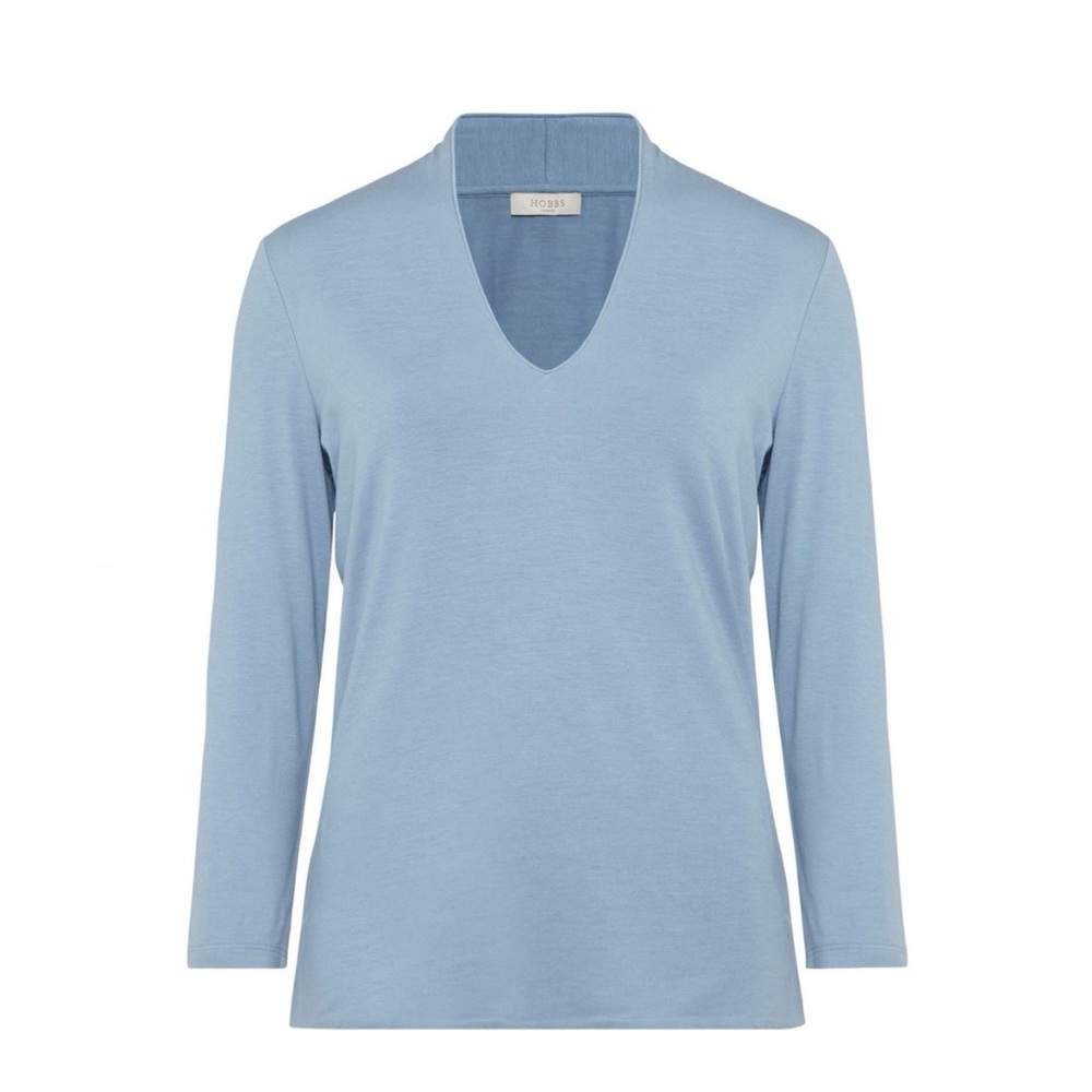 Hobbs Aimee V-neck Top Size Medium